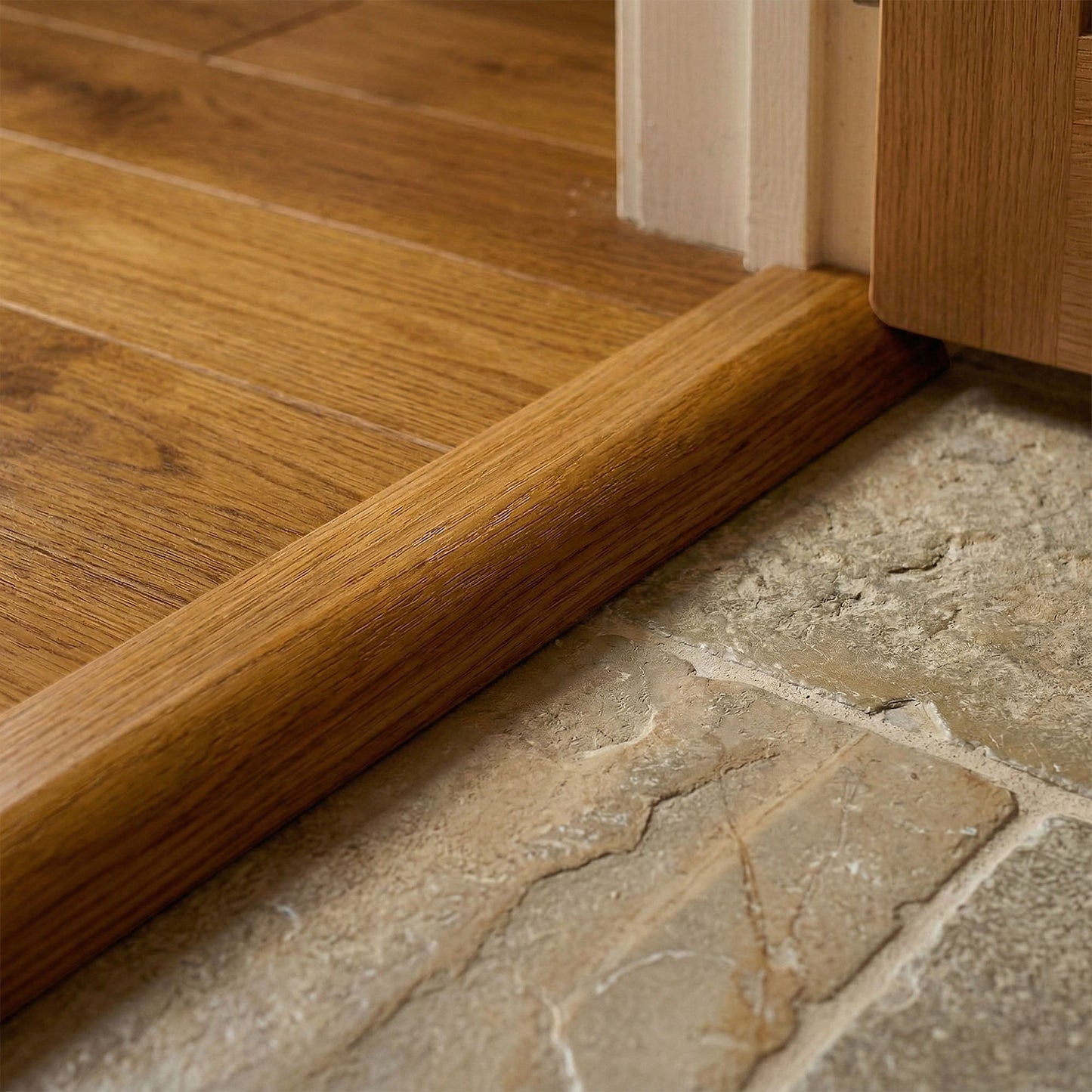 Golden Oak Ramp Adapting Profile Door Bar 990mm (WR18SEMI-Golden)