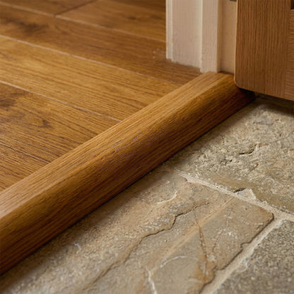 Golden Oak Ramp Adapting Profile Door Bar 990mm (WR18SEMI-Golden)