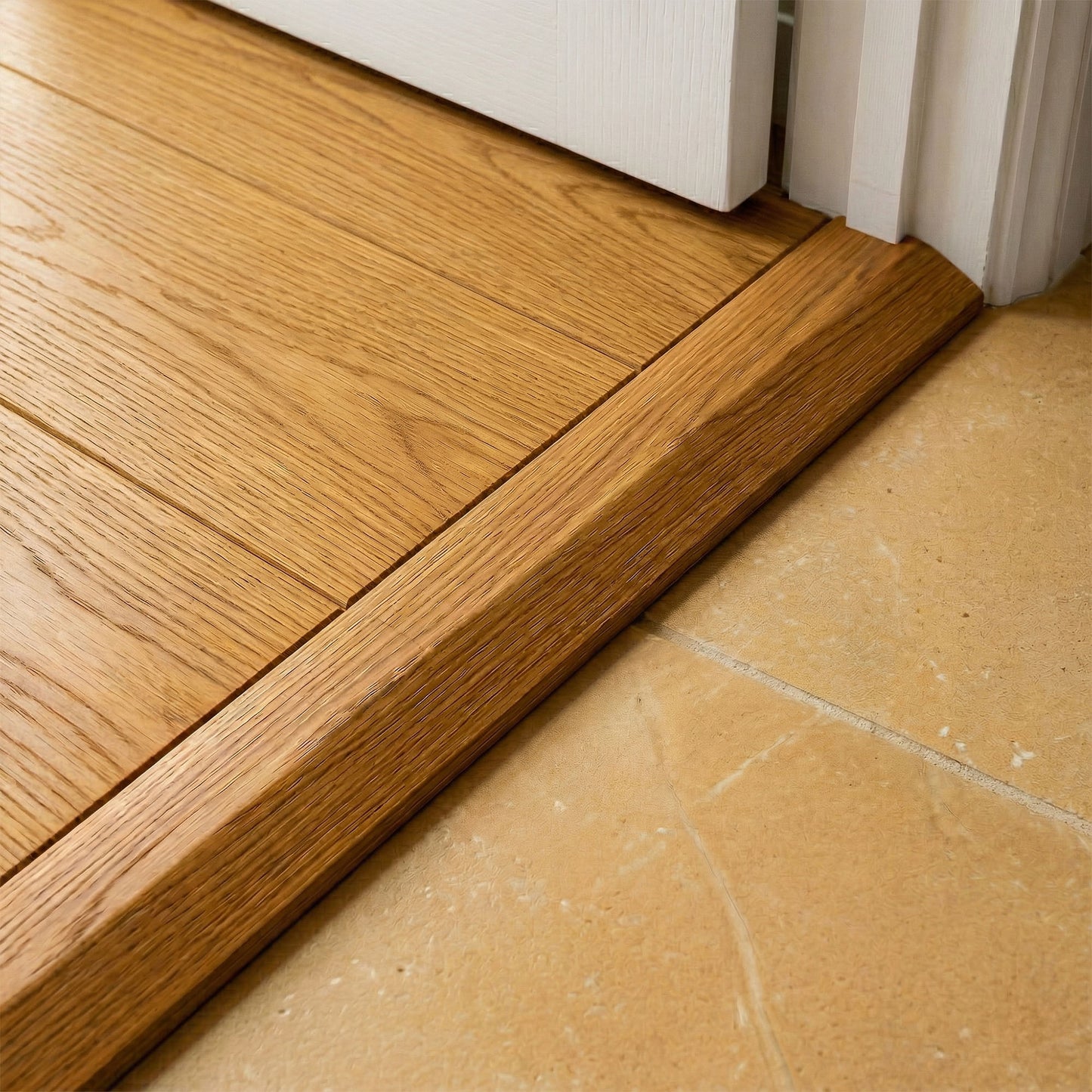 Golden Oak Semi-Ramp Adapting Profile Door Bar 990mm (WRS18SEMI-Golden)