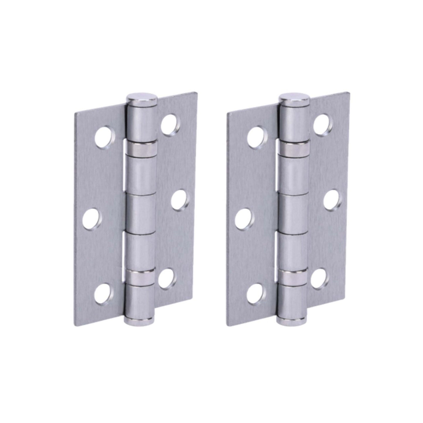 75mm (3) Ball Bearing Hinge Pair - Satin Chrome