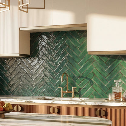 Green Gloss - Aura Smooth Ceramic Wall Tile