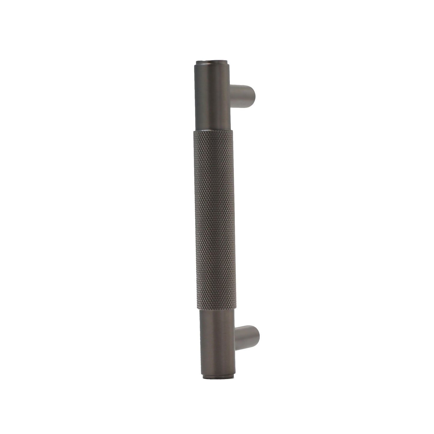Knurled Small Round T-Bar Pull Handle - Gun Metal (123410)