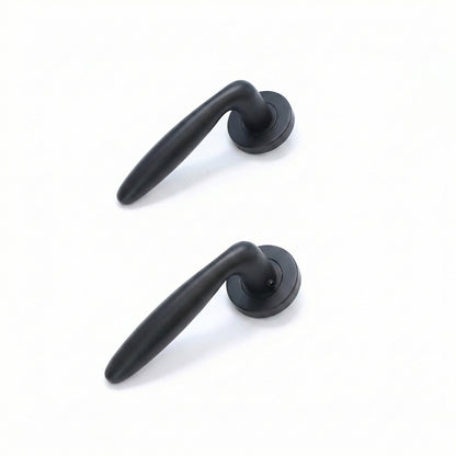 Superior Sirius Lever on Round Rose Handle Set - Matt Black (123485)