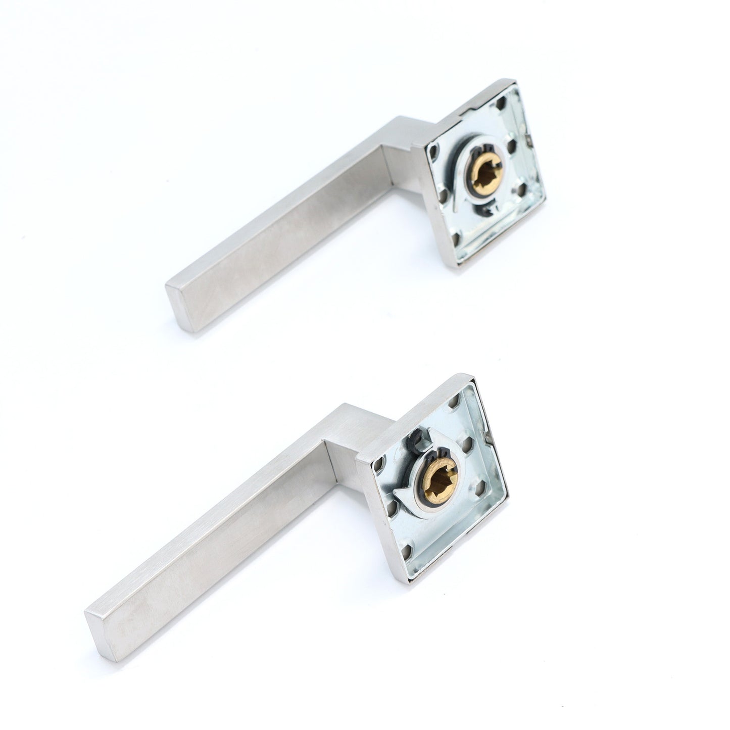 Superior Callisto Lever on Square Rose Handle Set - Satin Stainless Steel (123486)