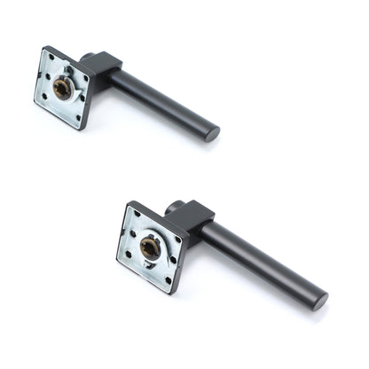 Superior Phobos Lever on Square Rose Handle Set - Matt Black (123492)