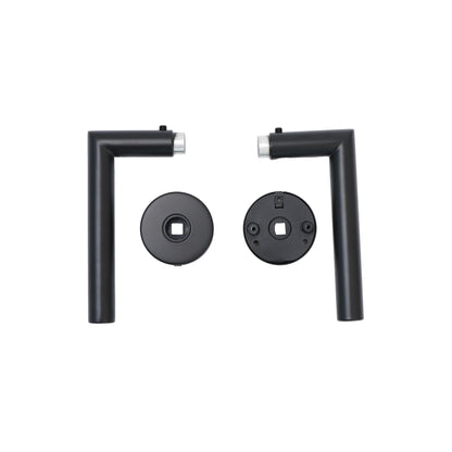 Lifestyle Alpha Lever on Round Rose Handle Set - Matt Black (123568)