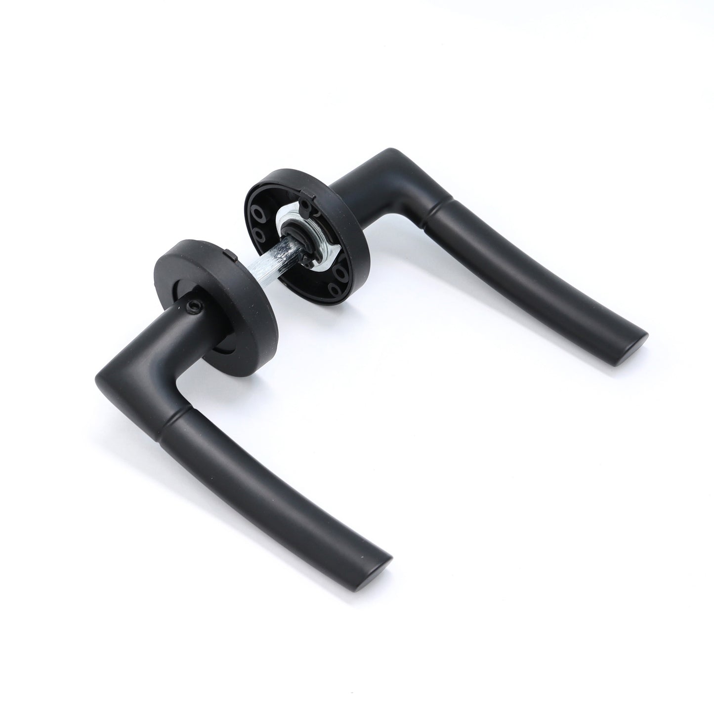 Lifestyle Alcor Lever on Round Rose Handle Set - Matt Black (123565)