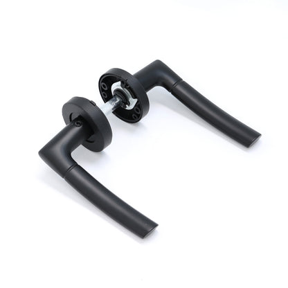 Lifestyle Alcor Lever on Round Rose Handle Set - Matt Black (123565)