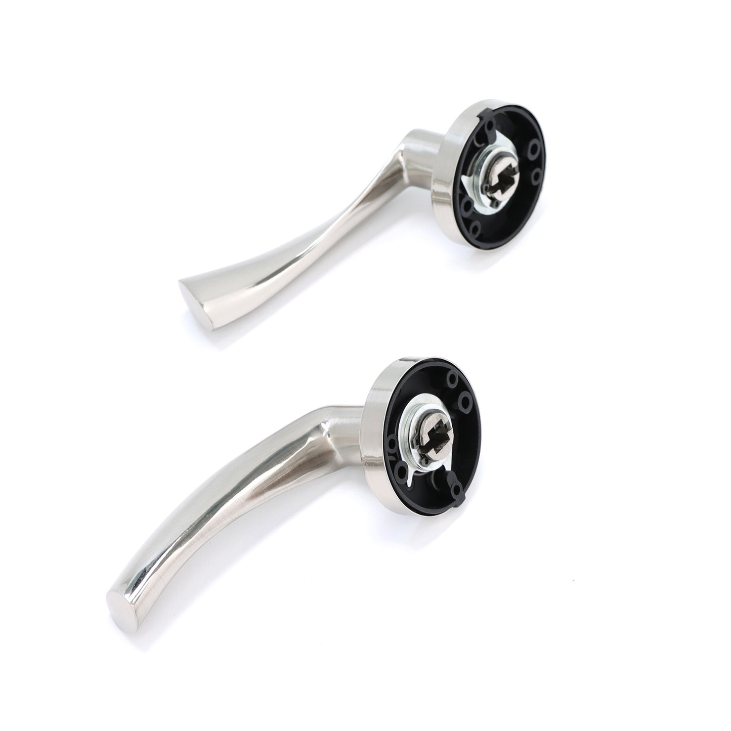 Lifestyle Mizar Lever on Round Rose Handle Set - Satin Nickel (123560)