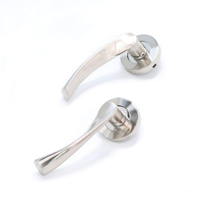 Lifestyle Mizar Lever on Round Rose Handle Set - Satin Nickel (123560)