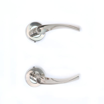 Lifestyle Mizar Lever on Round Rose Handle Set - Satin Nickel (123560)