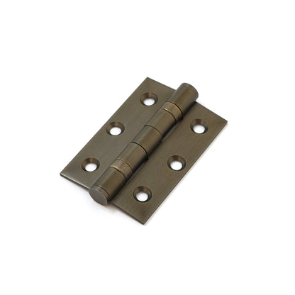 76mm Ball Bearing Hinge Pair - Antique Brass
