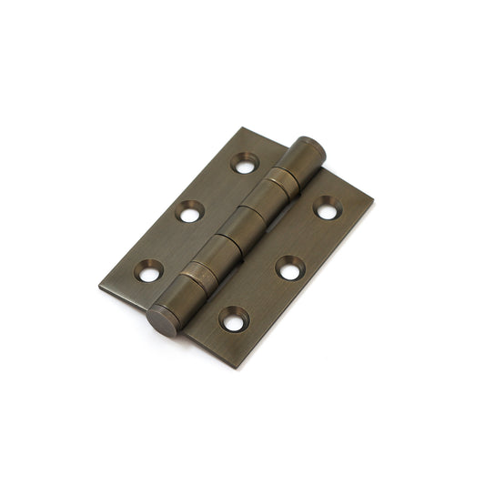 76mm Ball Bearing Hinge Pair - Antique Brass