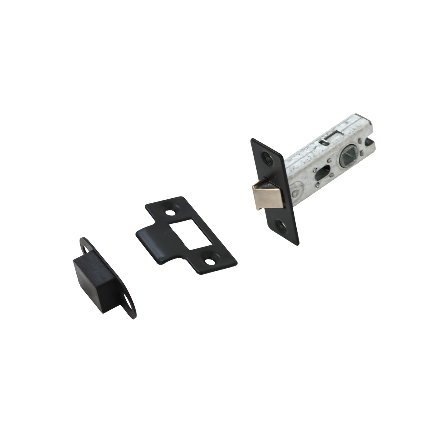 65mm Tubular Mortice Latch - Matt Black