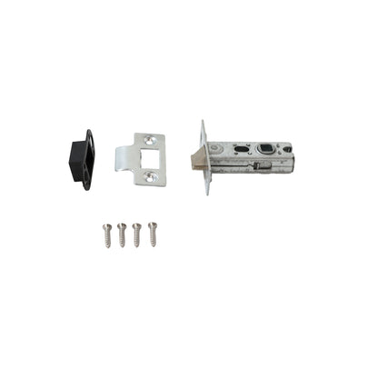 65mm Tubular Mortice Latch - Polished Stainless Steel