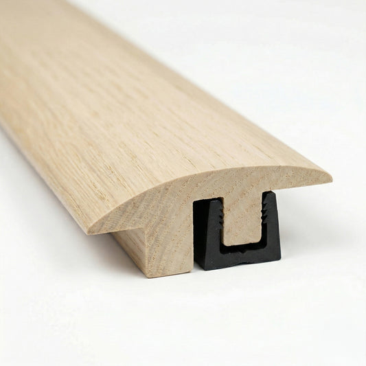 Ivory White Semi-Ramp Adapting Profile Door Bar 990mm (WRS18SEMI-Ivory)