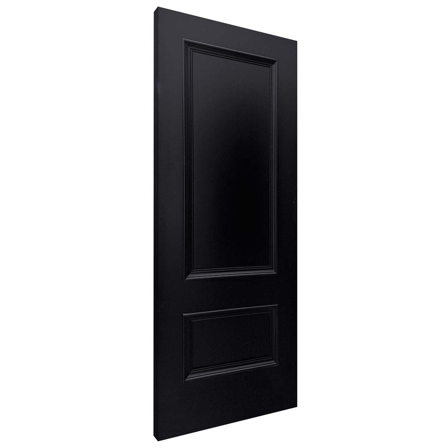 Jet Black Internal Fully Finished Mayfair 2 Panel Fire Door