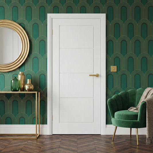 White Internal Moulded Lifestyle Smooth Ladder Door (89278)