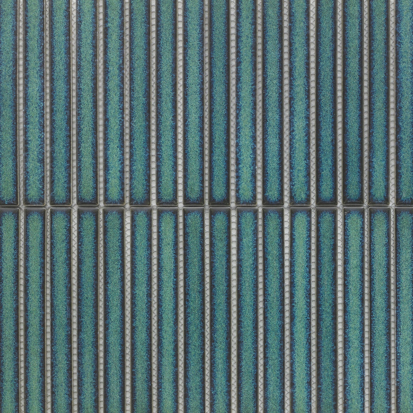 Green Gloss - Linear Smooth Mosaic Porcelain Wall Tile Sample