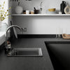 Midnight Granite - Rounded Edge Laminate Worktop 3000mm x 600mm x 38mm