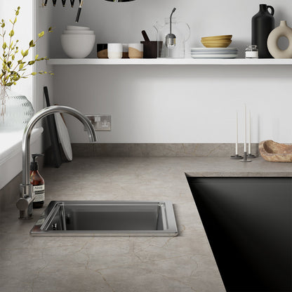 Minos Stone - Square Edge Laminate Worktop 3000mm x 600mm x 38mm