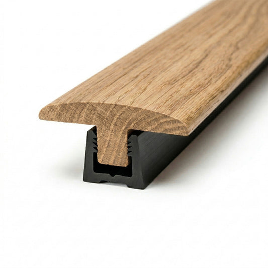 Natural Oak - Lacquered Connecting Profile Door Bar 990mm (WT18TWIN-Lacq)