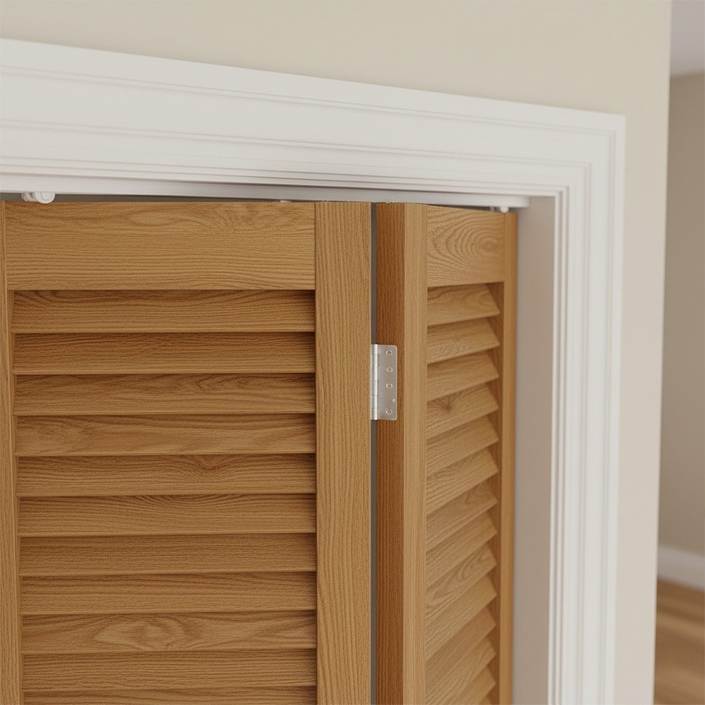 White 1067mm Top Hung Bi-fold Sliding Door Track (789132)