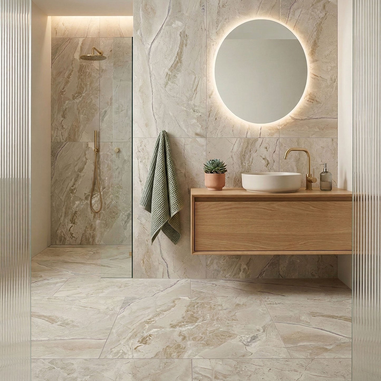 Natural Matt - Origins Smooth Waterproof Porcelain Wall & Floor Tile