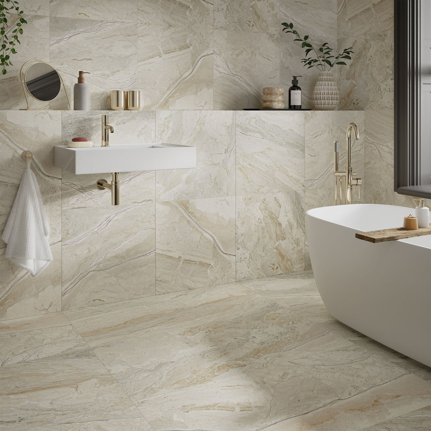 Natural Matt - Origins Smooth Waterproof Porcelain Wall & Floor Tile