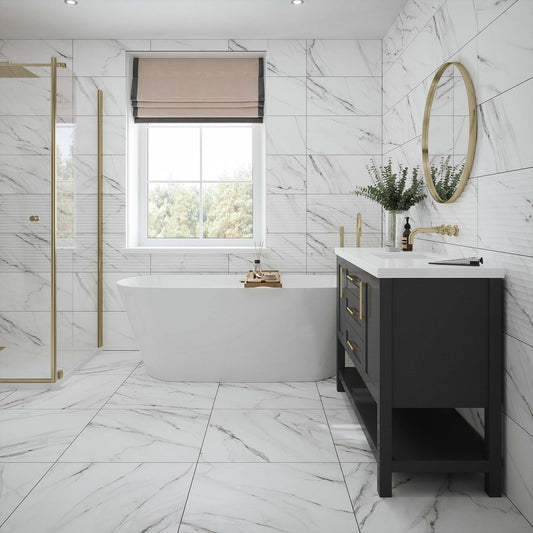 Clarence Matt - Smooth Waterproof Porcelain Wall & Floor Tile