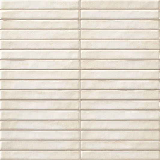 Pearl Gloss - Elara Smooth Linear Ceramic Wall Tile Sample