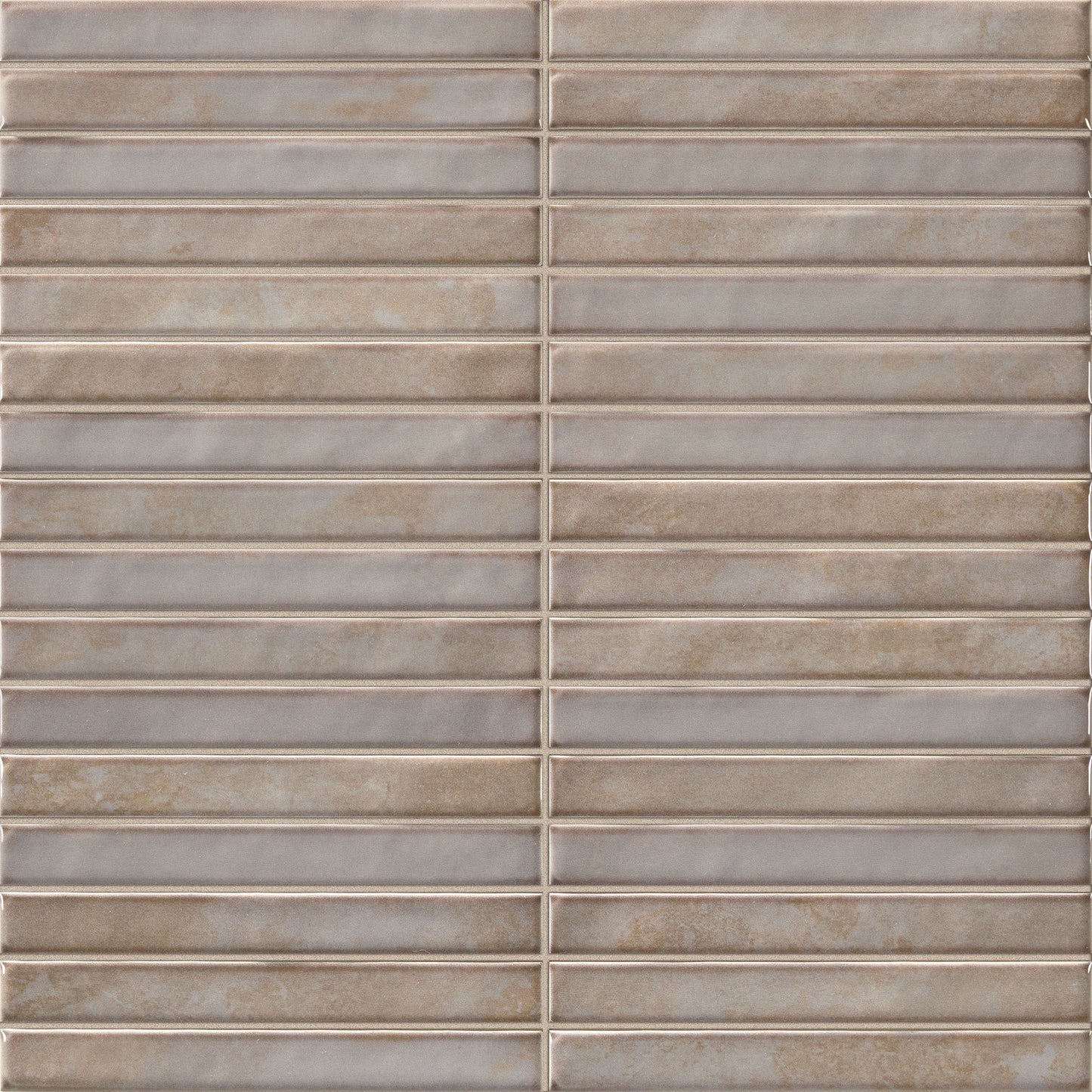 Grey Gloss - Elara Smooth Linear Ceramic Wall Tile Sample