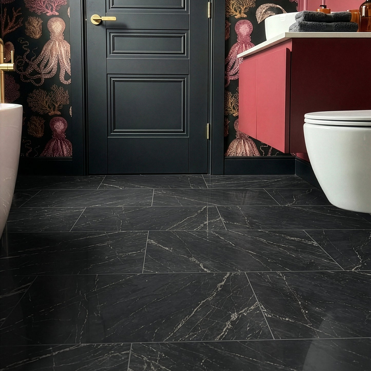 Black Marble - Lifestyle Plus 5mm Rigid Core Vinyl Flooring