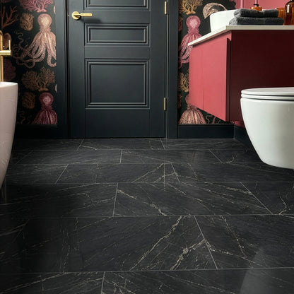 Black Marble - Lifestyle Plus 5mm Rigid Core Vinyl Flooring