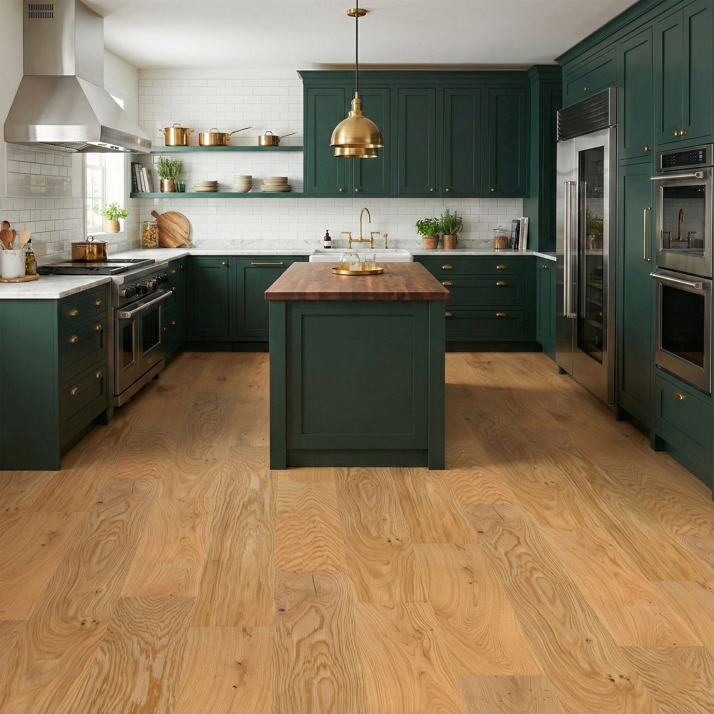 Natural Oak - 14mm Brushed and Oiled Engineered Real Wood Flooring