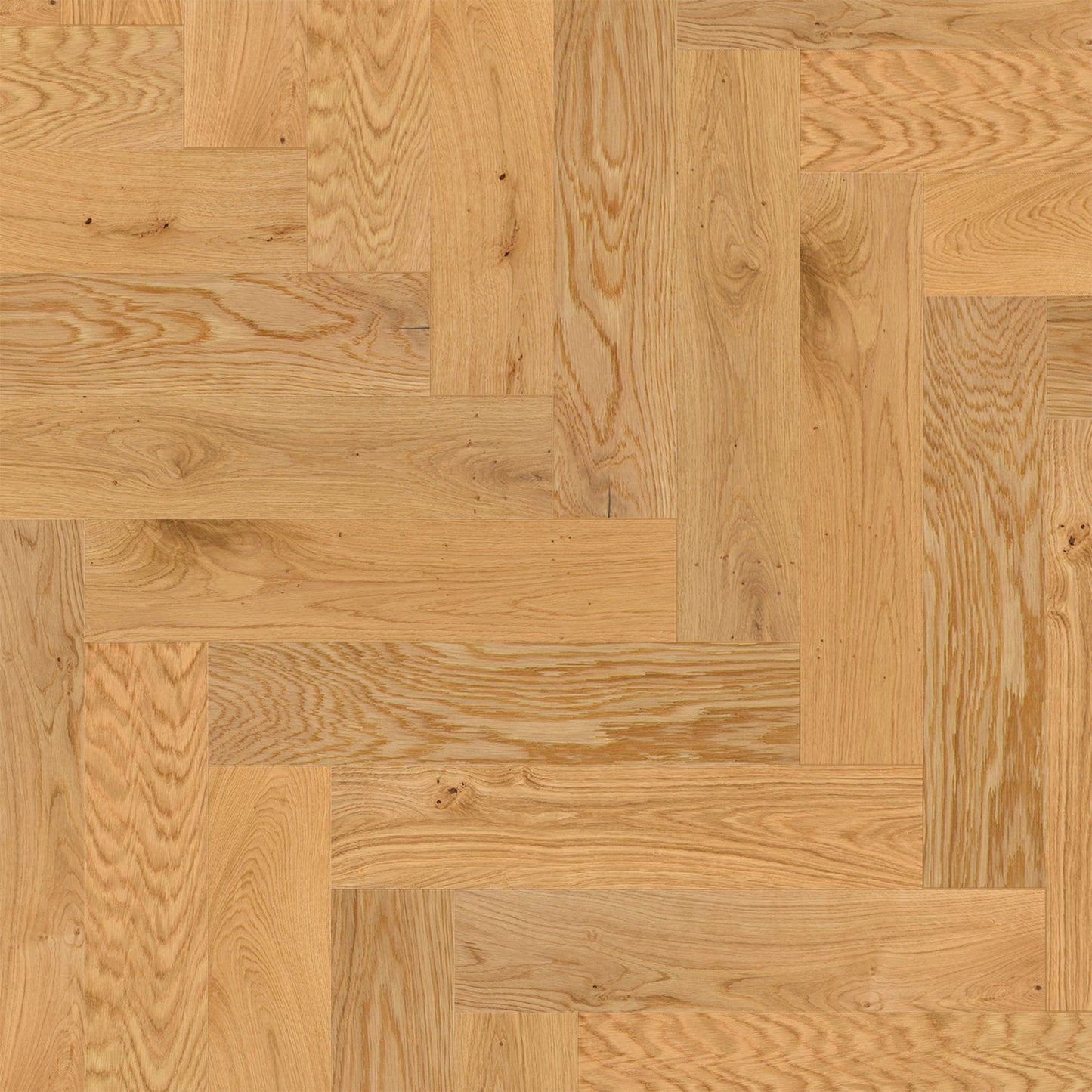 Natural Oak - Herringbone 14mm UV Lacquered Engineered Real Wood Flooring