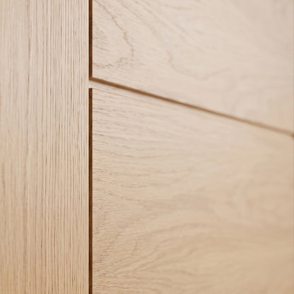 Oak Fully Finished Pedrena 7 Panel FD30 Internal Fire Door