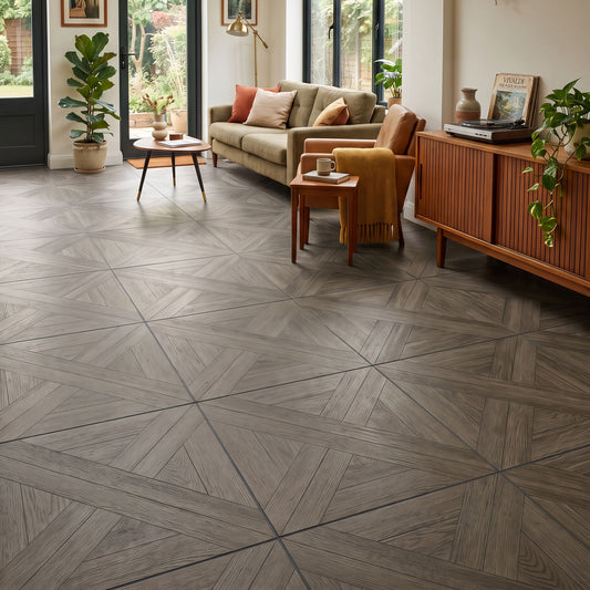 Berkshire Oak - Luxe Vision Pre-Grouted 6.5mm Stone Embossed UV Coated Rigid Core LVT Flooring