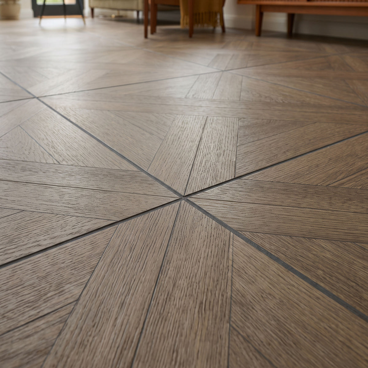 Surrey Oak - Luxe Vision Pre-Grouted 6.5mm Stone Embossed UV Coated Rigid Core LVT Flooring