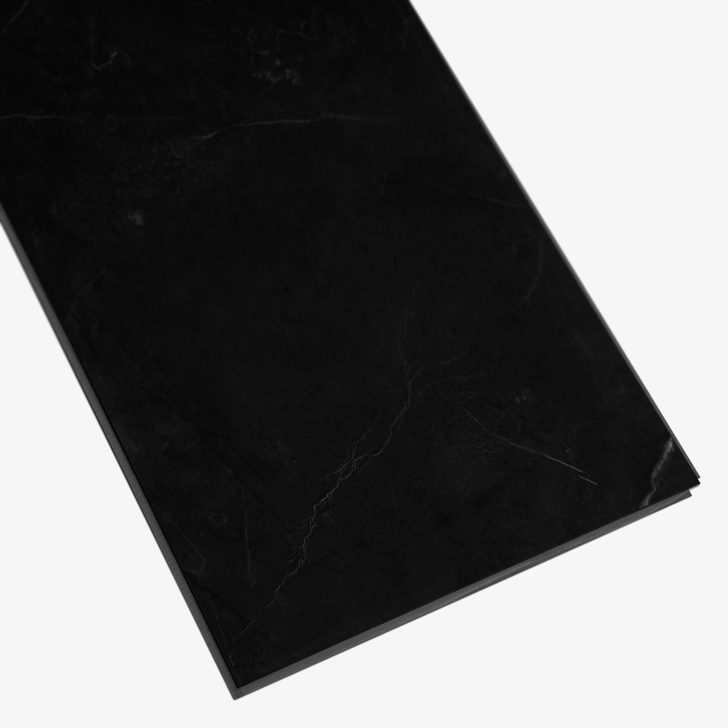 Black Marble - Luxe Vision SPC 4mm UV Resistant Coating Wall Panelling Sample - LT-4011 (SKU-345283)
