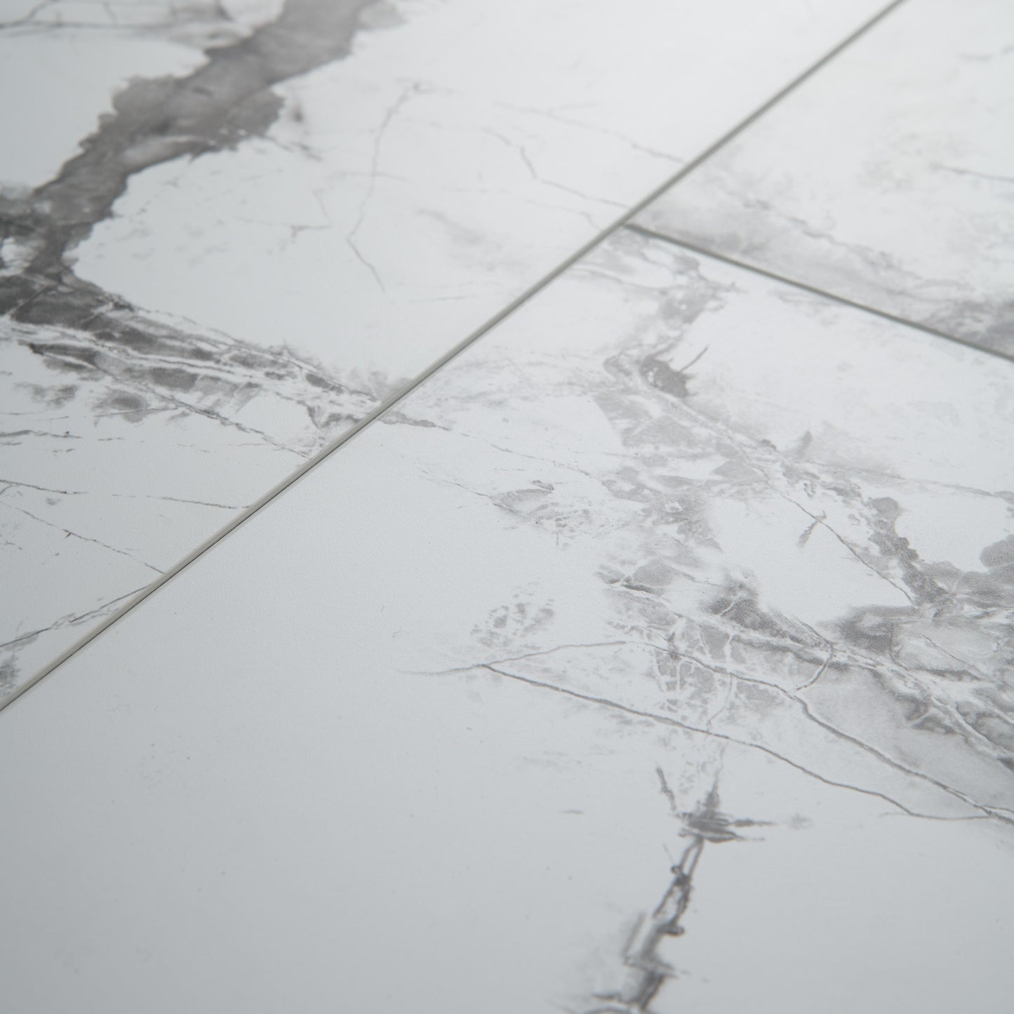 White Marble - Luxe Vision SPC 4mm UV Resistant Coating Wall Panelling Sample - LT-2661 (SKU-345284)