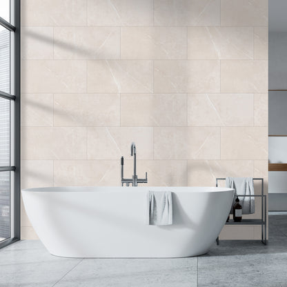 Beige Marble - Luxe Vision SPC 4mm UV Resistant Coating Wall Panelling (123048)