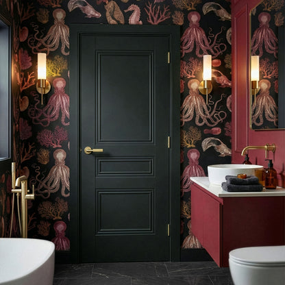 Jet Black Internal Fully Finished 3 Panel Elegance Henley Door
