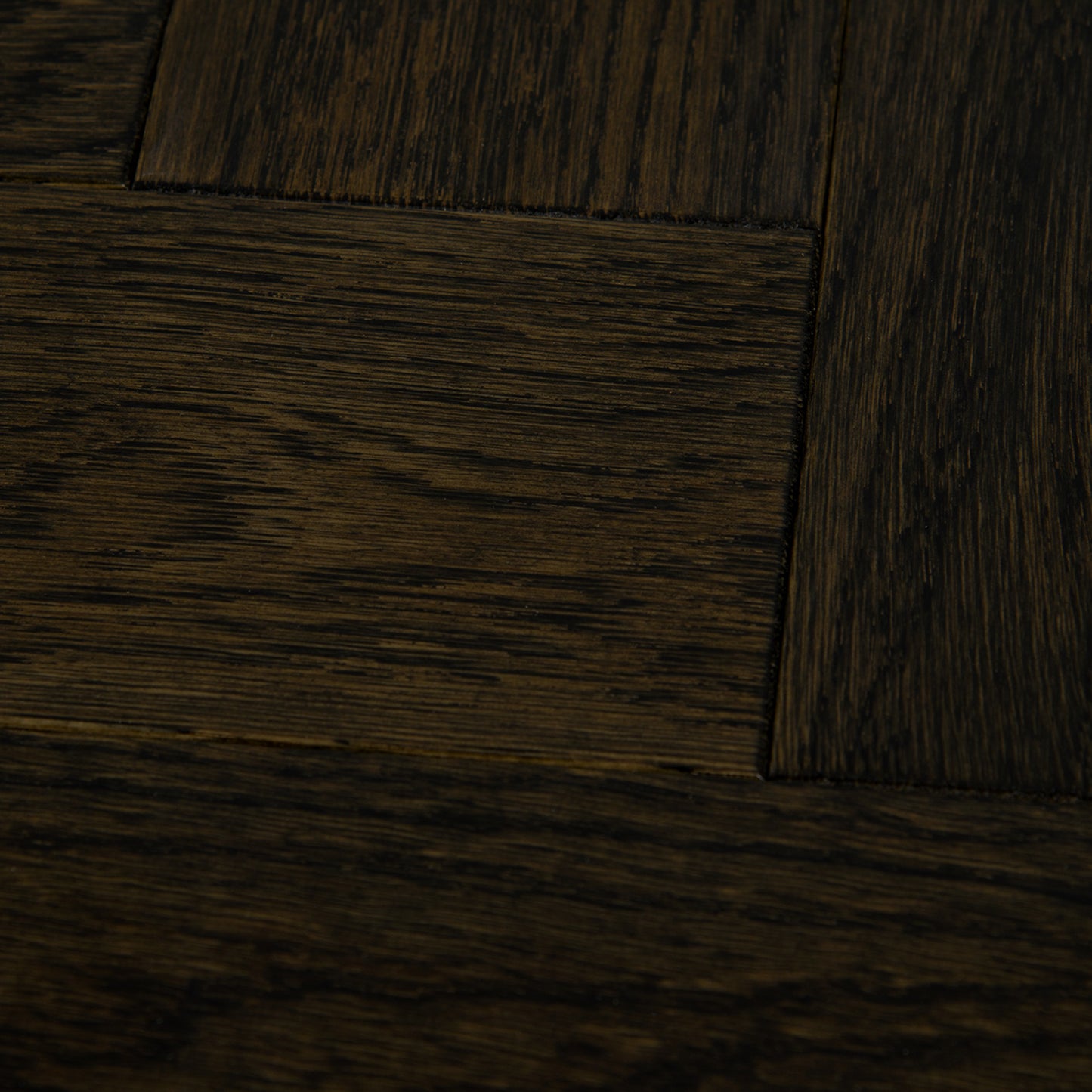Dark Oak - Herringbone 18mm Brushed and Oiled Solid Real Wood Flooring
