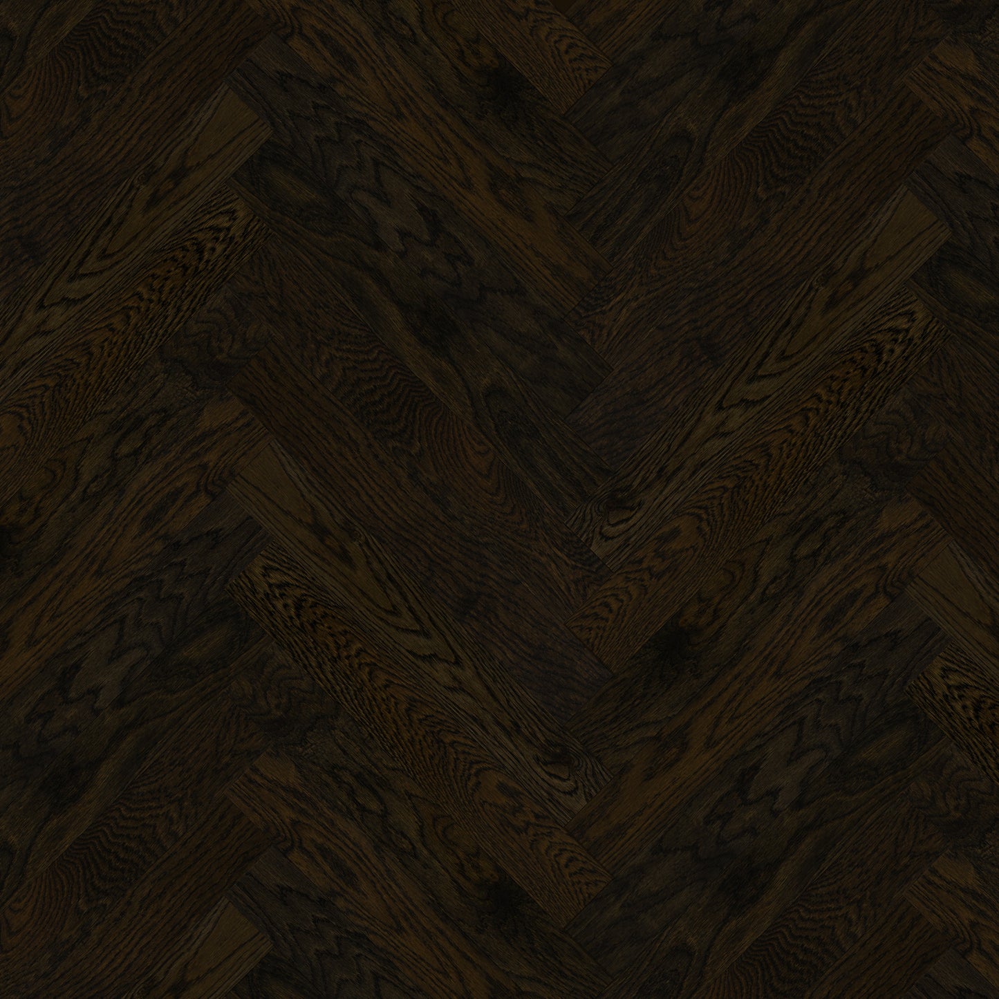 Dark Oak - Herringbone 18mm Brushed and Oiled Solid Real Wood Flooring