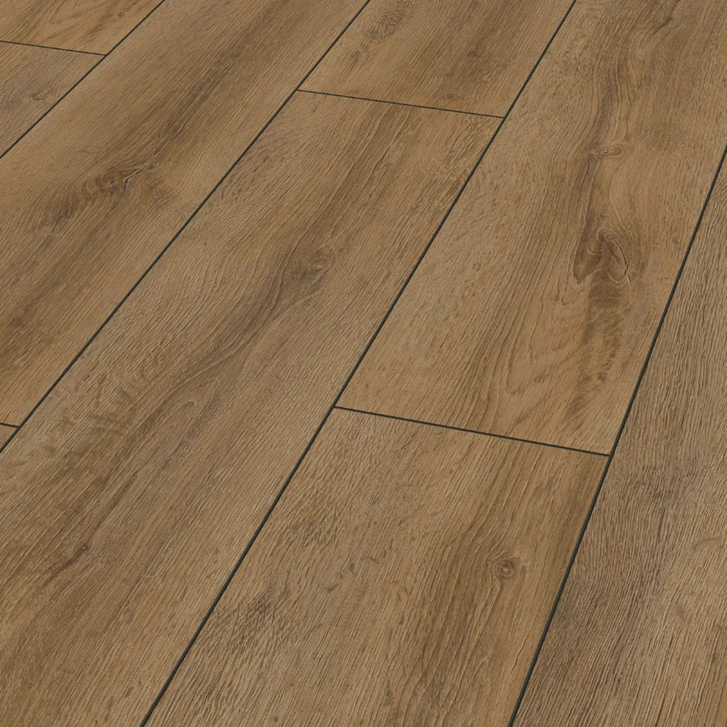 Grand Oak Brown - 12mm Water-Resistant Laminate Flooring (D90222)