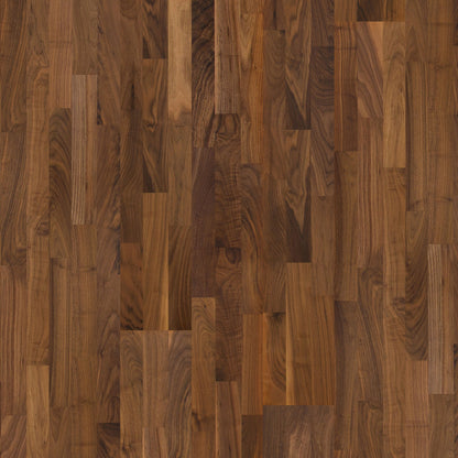 American Walnut - 13mm 3-Strip Engineered Real Wood Flooring (LIBEWAL13x210)