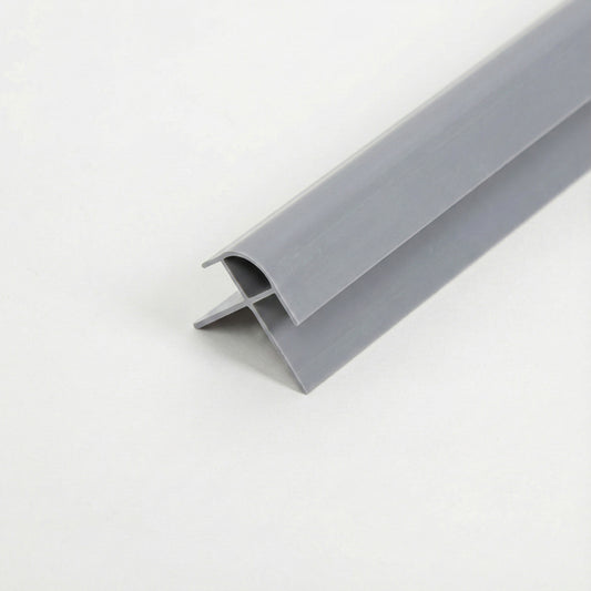 Grey - PVC Shower Wall Panelling External Corner Trim (SPT-EXTCOR-GR)