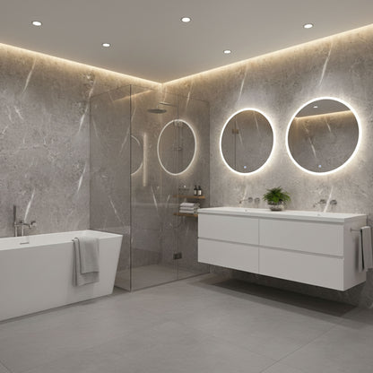 Travertine - PVC Gloss Waterproof Wall Panelling