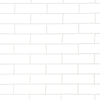 PVC Gloss Shower Wall Panel - London White Brick (SP11)